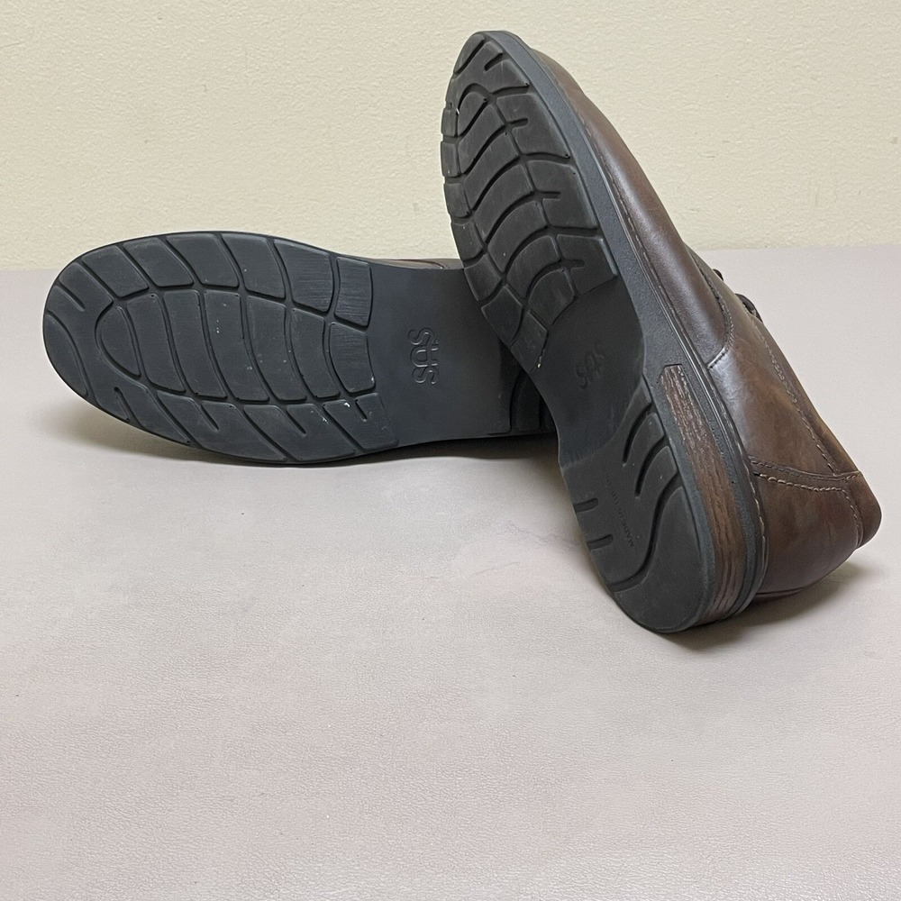 SAS Aden Oxford Men Size 9.5 M Brown Leather Casual Comfort Shoes Lace Up - Picture 12 of 13